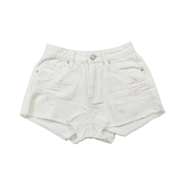 ジバンシィ デニムショートパンツ ホワイト セール】フリンジデニムショートパンツ（デニムパンツ）｜Dream