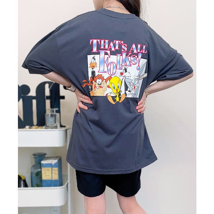 鬼フェード ルーニーテューンズ アニメ キャラクター ムービーtシャツT 