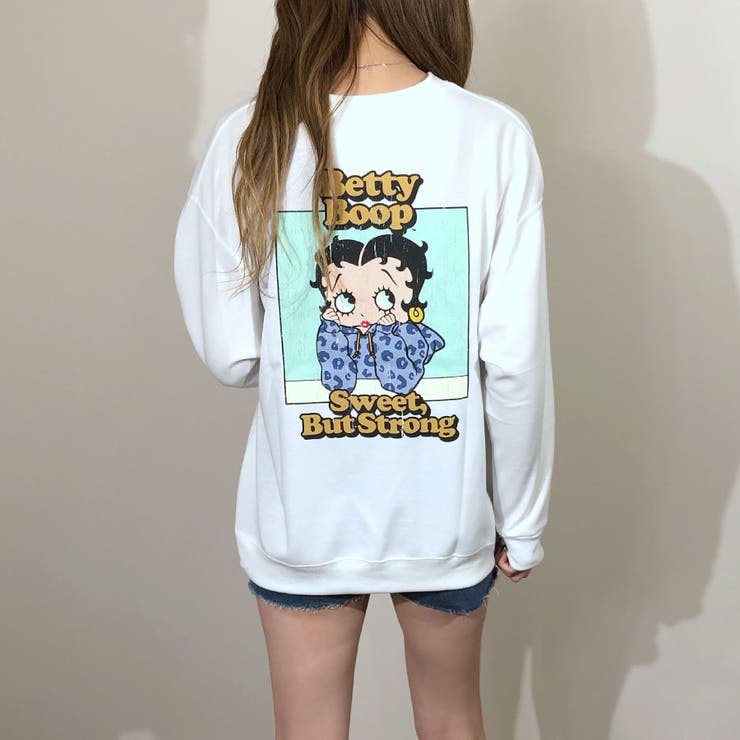 BETTYBOOPスウェットプルオーバー キャラT ベティちゃん[品番
