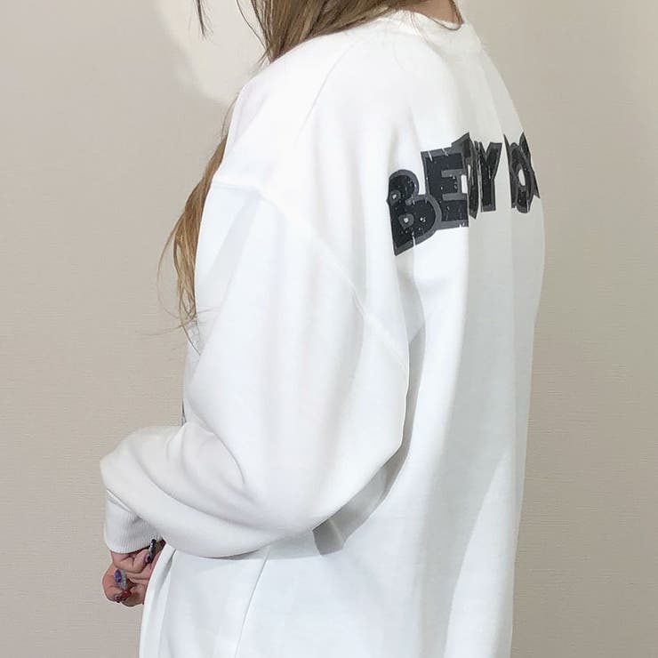 新品 ベティちゃん ダウト スウェット 白 21 Vintage Betty Boop Joint Sweat ヴィンテージ風 ベティ