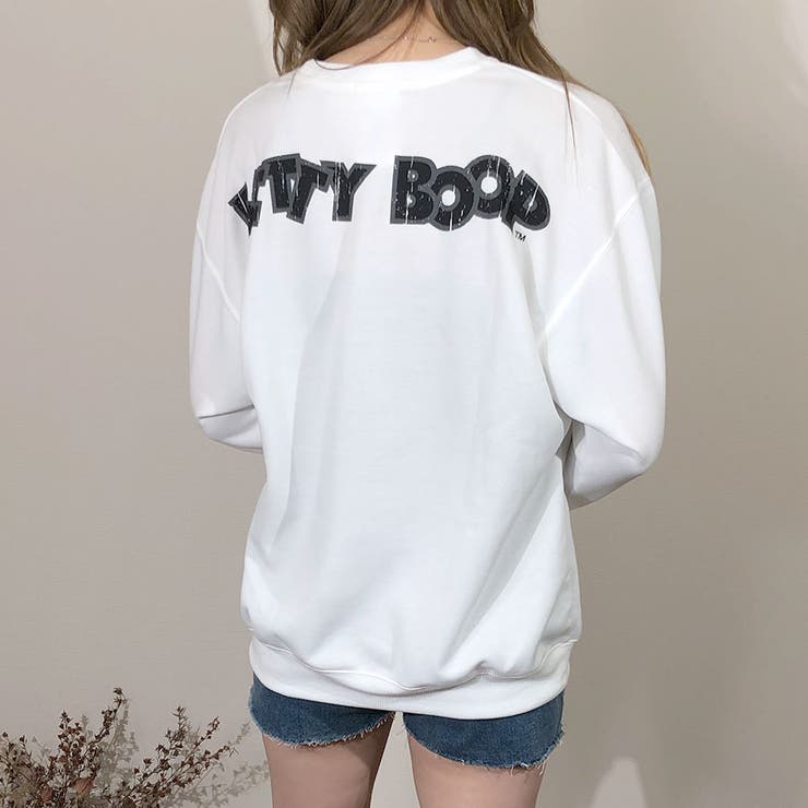 BETTYBOOPスウェットプルオーバー キャラT ベティちゃん[品番