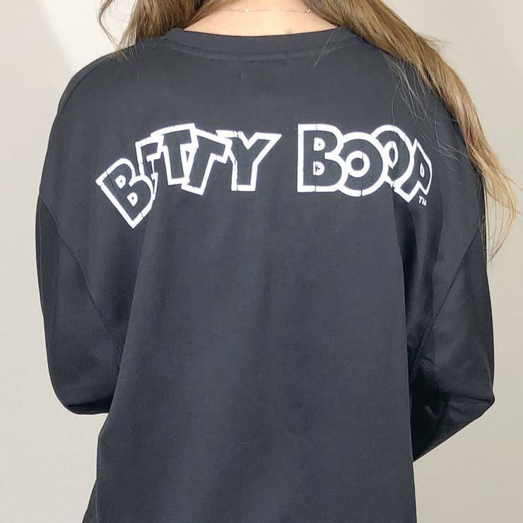 BETTYBOOPスウェットプルオーバー キャラT ベティちゃん[品番