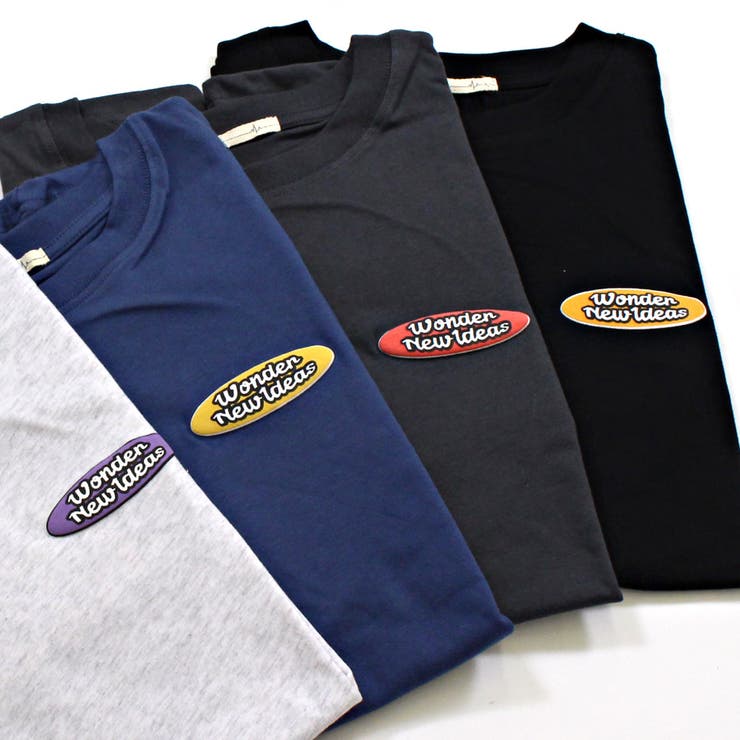 VISUALIZE発泡プリント天竺丸BIGPO半袖 ロゴプリント Tシャツ