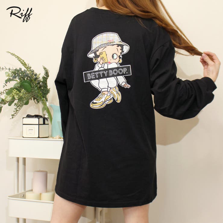 BETTYBOOP SNEAKERS天竺丸BIGPO長袖 キャラT[品番：NETW0000789