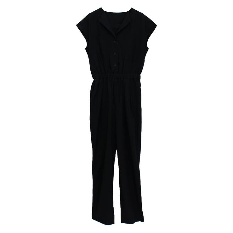 ウエストゴムジャンプスーツ オールインワン サロペット[品番