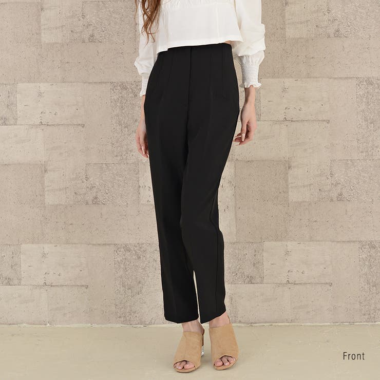 ハイウエストテーパードパンツ ロングパンツ オフィスカジュアル | Riff | 詳細画像12 