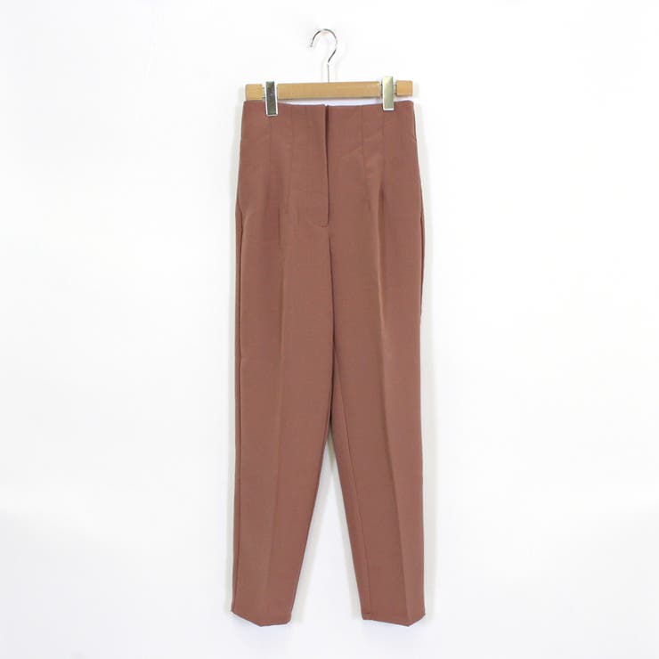 ピンク | ハイウエストテーパードパンツ ロングパンツ オフィスカジュアル | Riff