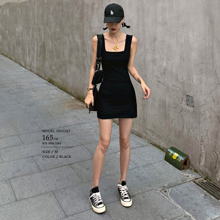 スクエアネックワンピース タイト ミニ 品番 Netw Riff リフ のレディースファッション通販 Shoplist ショップリスト