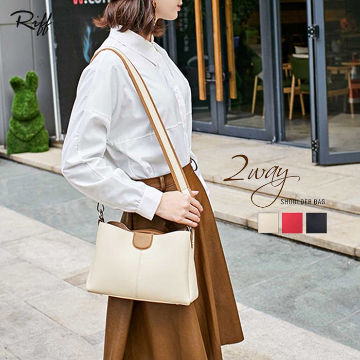 2WAYショルダーバッグ トートバッグ 鞄[品番：NETW0000397