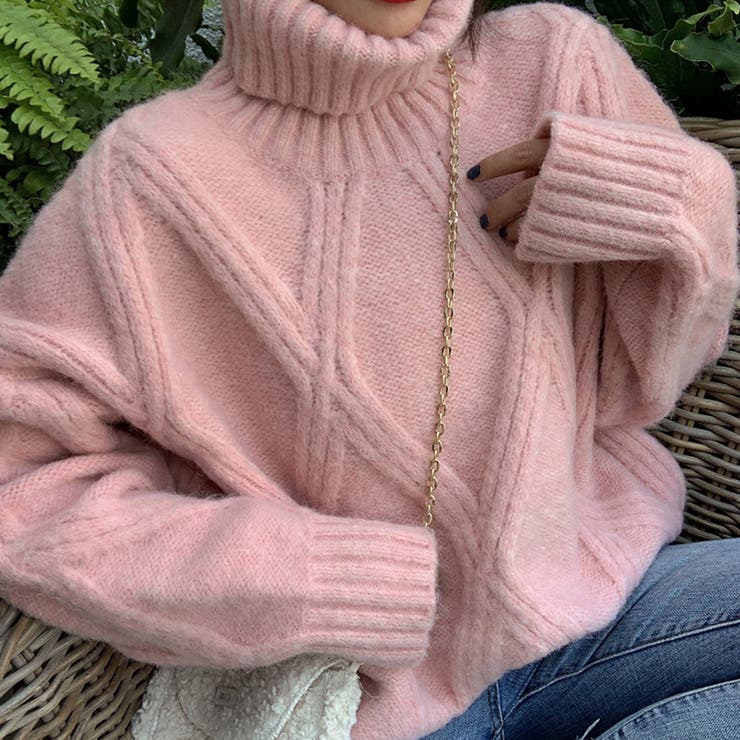 タートルネックデザインニット ケーブルニット セーター 品番 Netw Riff リフ のレディースファッション通販 Shoplist ショップリスト