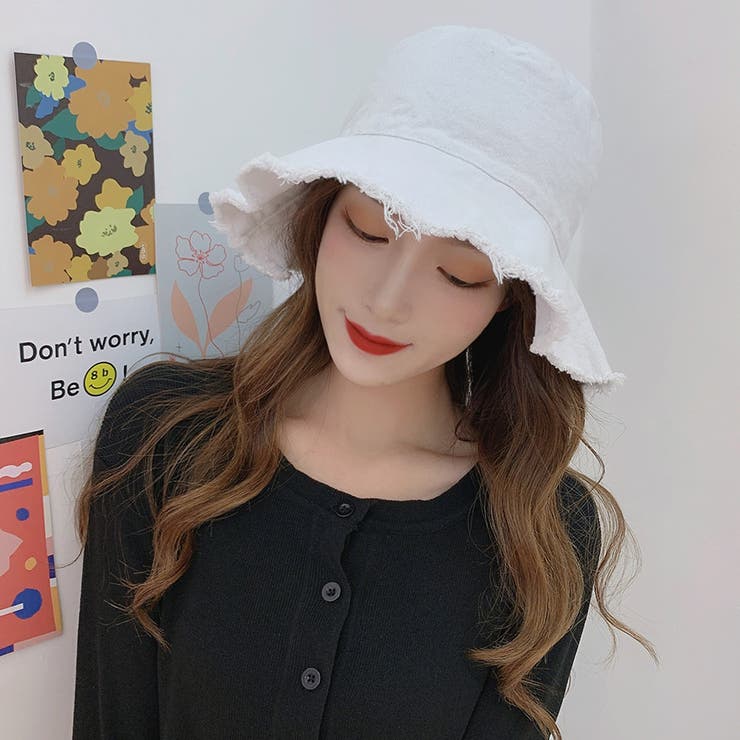 ダメージバケットハット 帽子 カジュアル[品番：NETW0000574]｜Riff