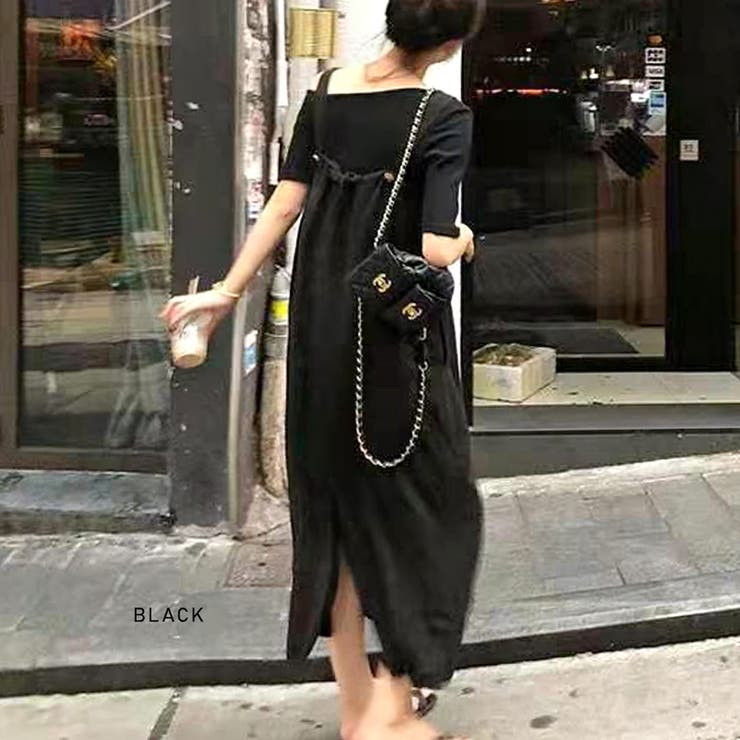 綿麻バックスリットワンピース ロングワンピース リネン 品番 Netw Riff リフ のレディースファッション通販 Shoplist ショップリスト