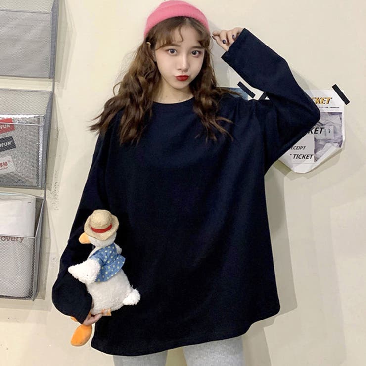 ビッグシルエットロンT プルオーバー ロングTシャツ[品番：NETW0000820