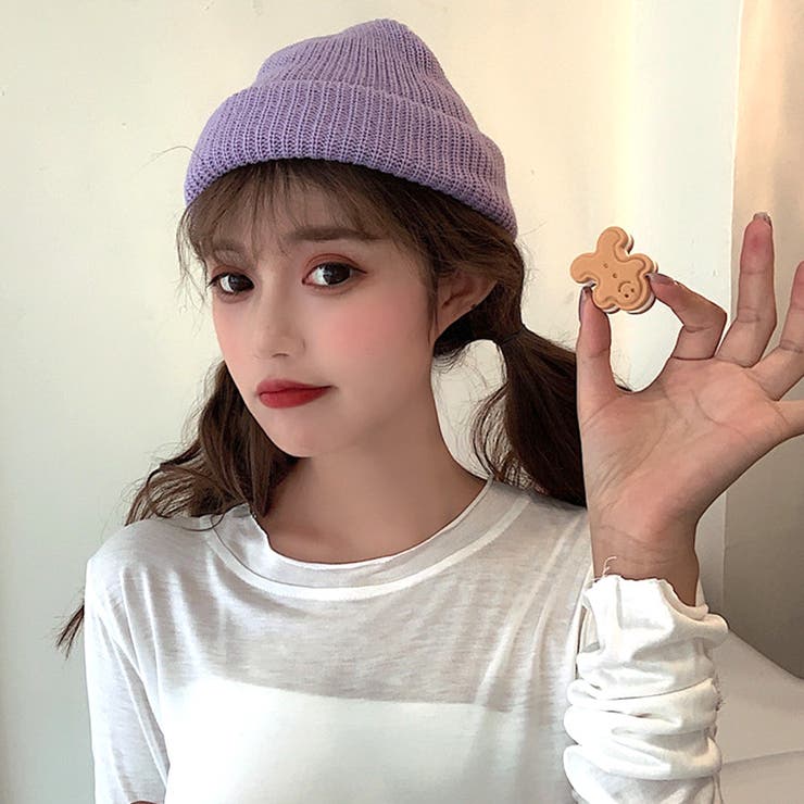 OJOS 韓国ブランドニット帽 A'GEM/9 × .kom『HONE J X TARGETTO』HONEY HEART BEANIE/ハニー