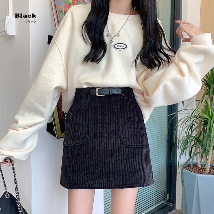 コーデュロイミニスカート ショート丈 タイトスカート[品番