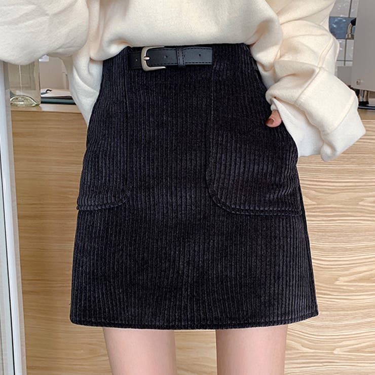 コーデュロイミニスカート ショート丈 タイトスカート[品番
