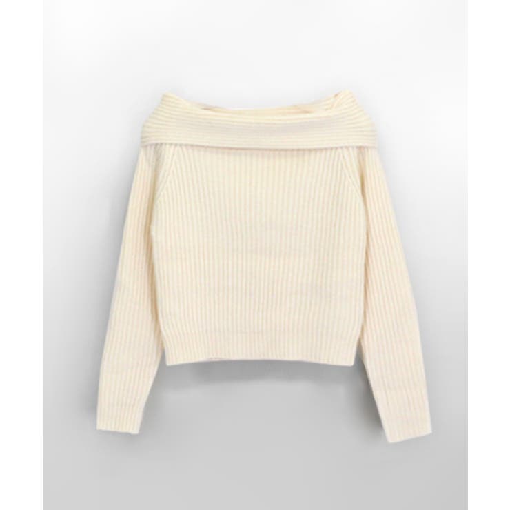 オフショルニットトップス オフショルダー オフタートル | Riff | 詳細画像65 