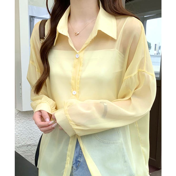 シアーシャツ シースルー 羽織り | Riff | 詳細画像52 