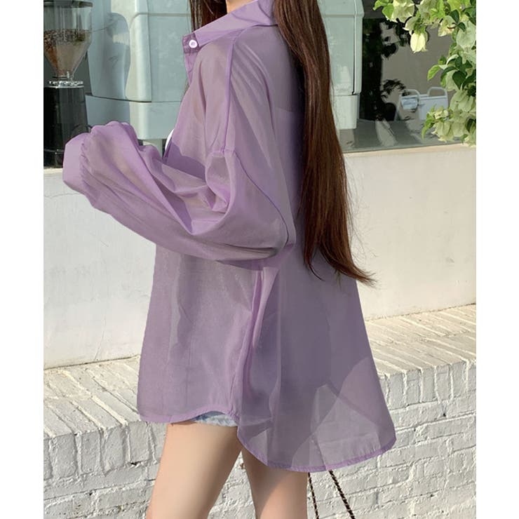 シアーシャツ シースルー 羽織り | Riff | 詳細画像42 