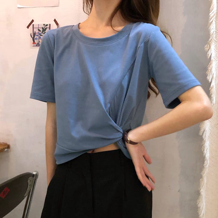 シンプルコーデを格上げ ツイストtシャツ カットソー トップス 品番 Netw Riff リフ のレディース ファッション通販 Shoplist ショップリスト