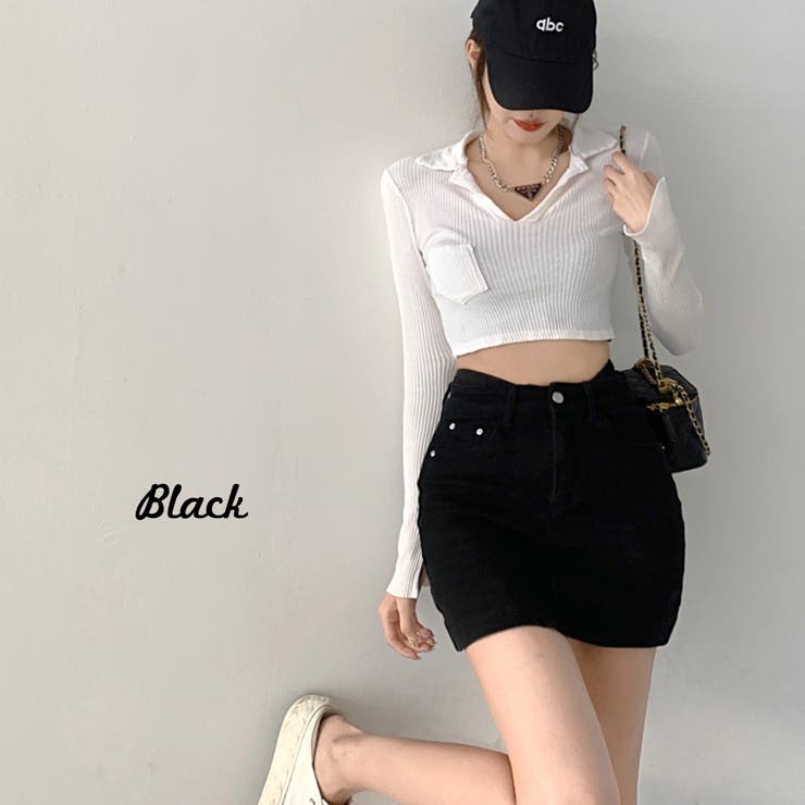 エリザベッタフランキ デニムミニスカート ロゴ入りボタン 美品