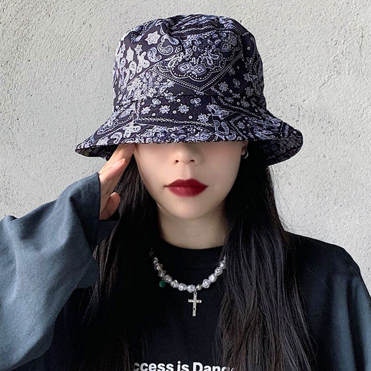 ペイズリー柄バケットハット 帽子 HAT[品番：NETW0001189]｜Riff