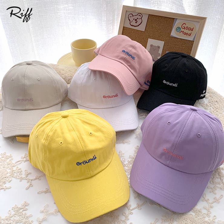 英字ロゴ刺繍キャップ 帽子 CAP | Riff | 詳細画像1 