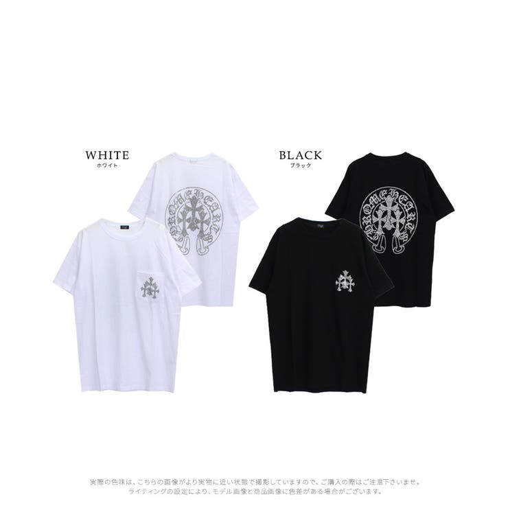 トリプルクロスラインストーンTシャツ ロンT クルーネック[品番