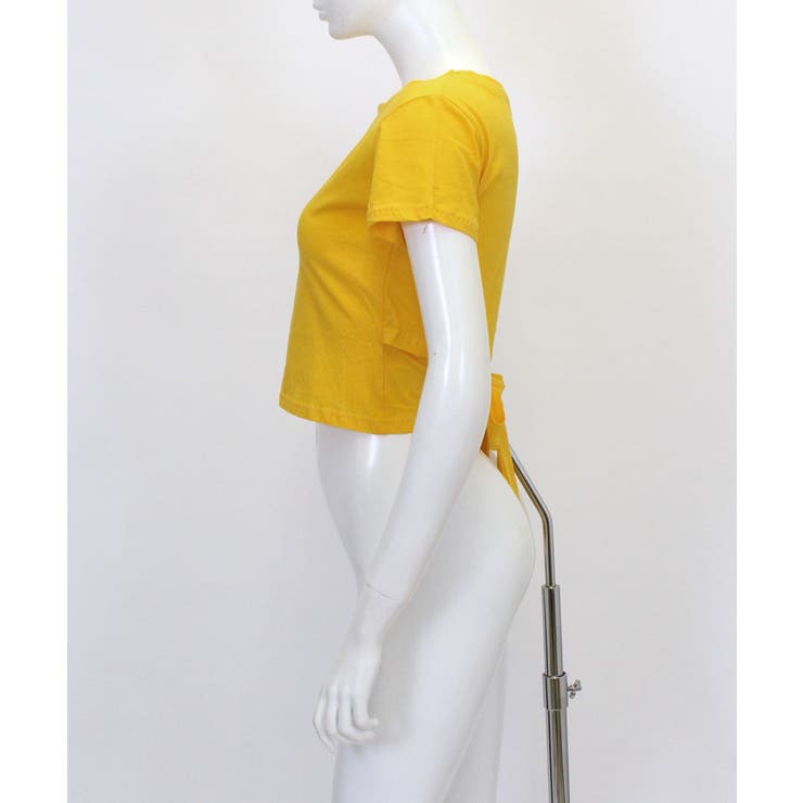 バックシャンで旬な装い ウエスト見せバックリボンTシャツ ショート丈 | Riff | 詳細画像41 