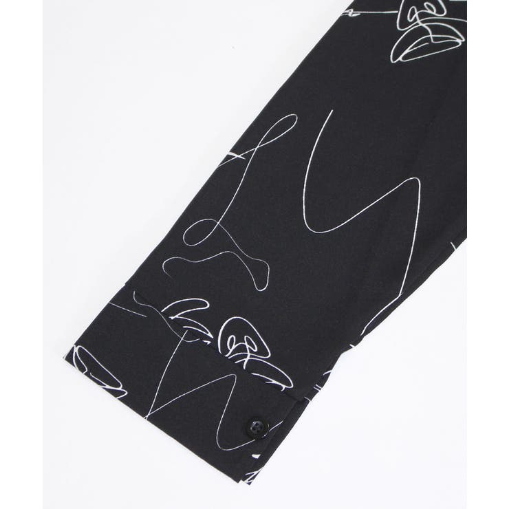 上品にきまるシンプル柄シャツ 英字 レトロ | Riff | 詳細画像21 