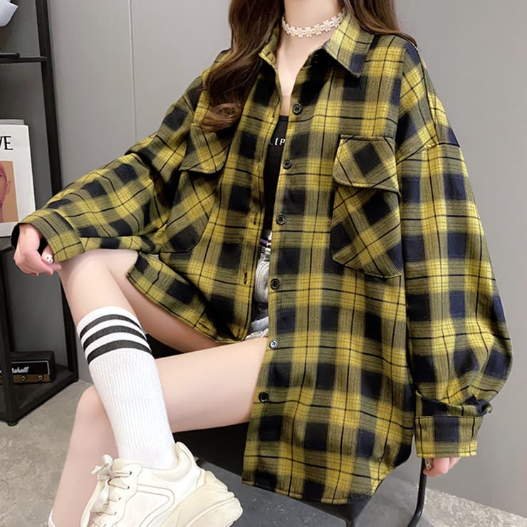 チェックシャツ ゆるシャツ 羽織り 品番 Netw Riff リフ のレディースファッション通販 Shoplist ショップリスト