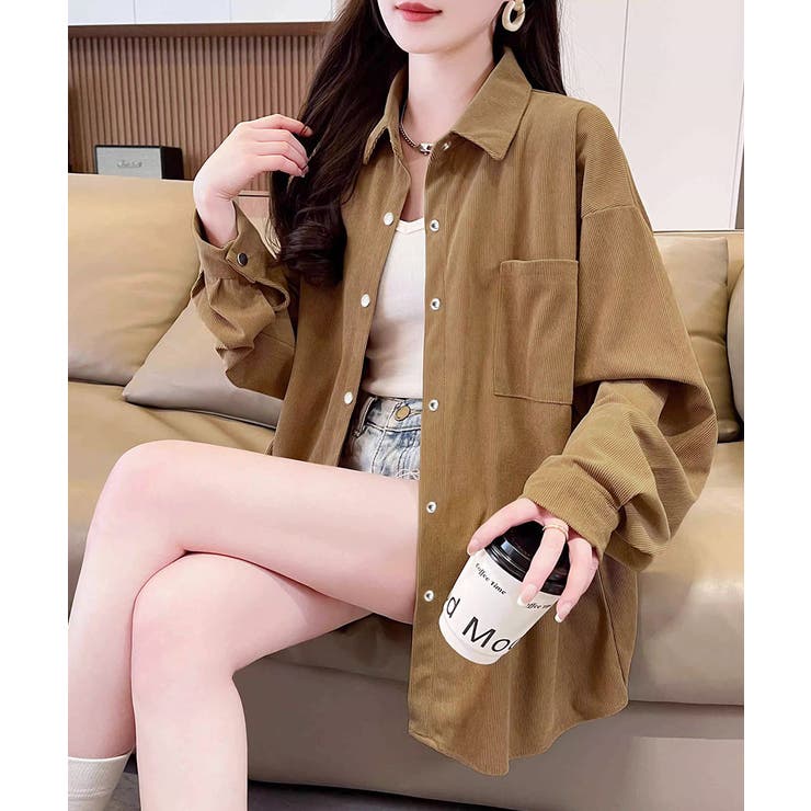 BIGシャツ コーデュロイ ゆるシャツ | Riff | 詳細画像11 