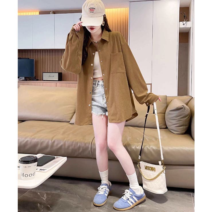 BIGシャツ コーデュロイ ゆるシャツ | Riff | 詳細画像12 