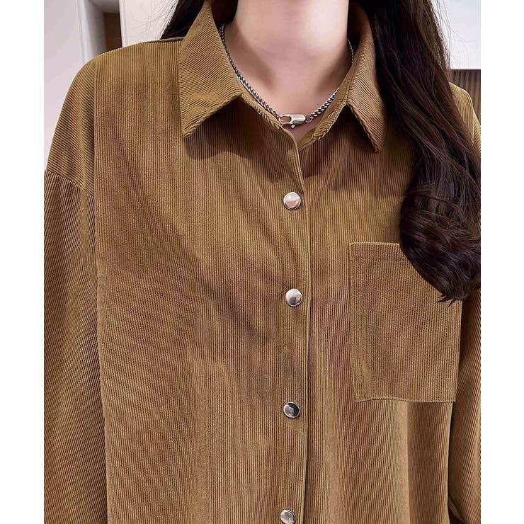 BIGシャツ コーデュロイ ゆるシャツ | Riff | 詳細画像14 