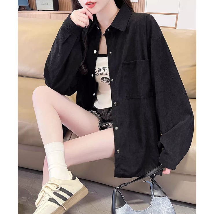 BIGシャツ コーデュロイ ゆるシャツ | Riff | 詳細画像20 