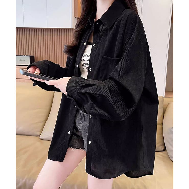 BIGシャツ コーデュロイ ゆるシャツ | Riff | 詳細画像21 