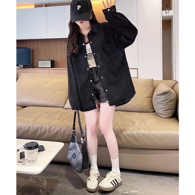 BIGシャツ コーデュロイ ゆるシャツ | Riff | 詳細画像27 