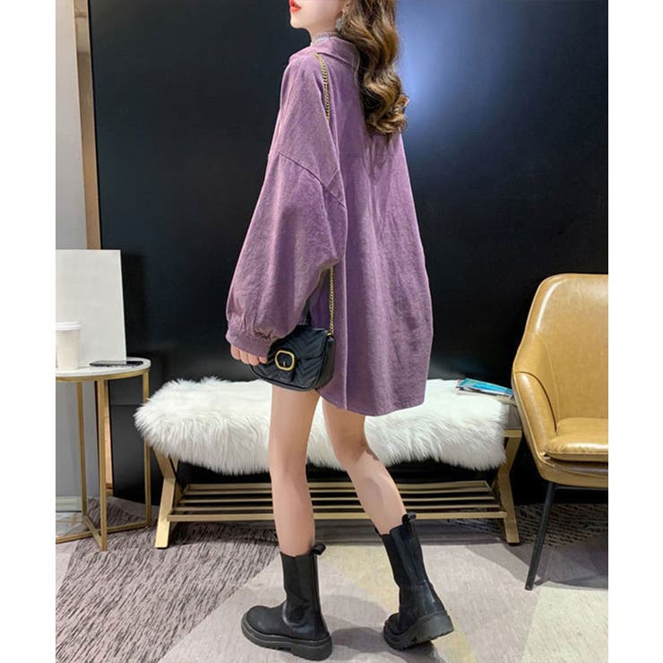 BIGシャツ コーデュロイ ゆるシャツ | Riff | 詳細画像31 