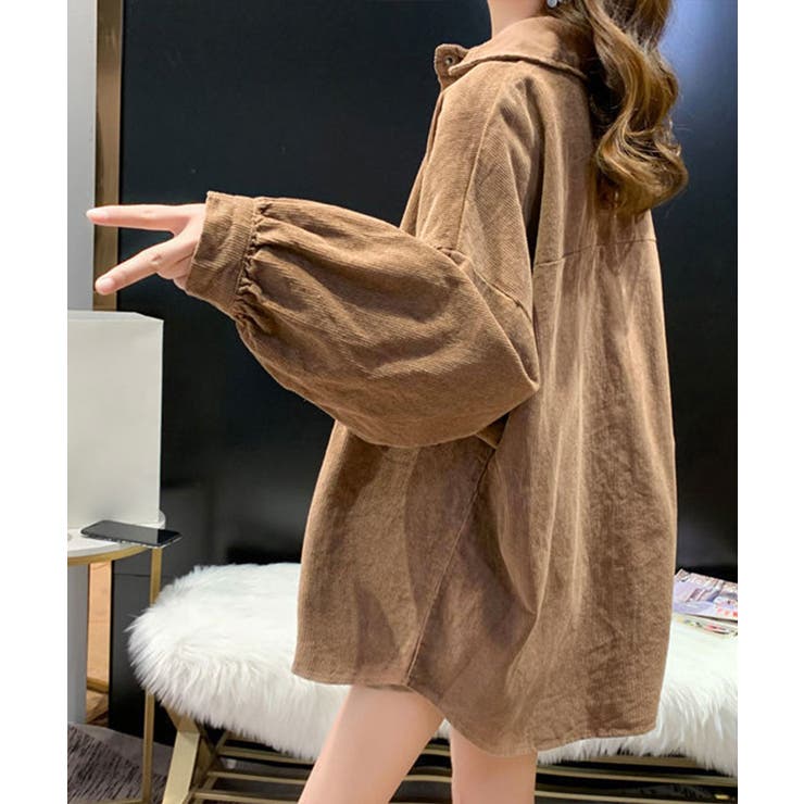 BIGシャツ コーデュロイ ゆるシャツ | Riff | 詳細画像5 