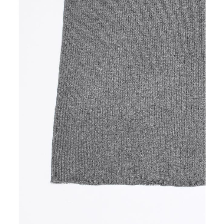 胸元のカッティングデザインがポイント ニットワンピース リブニット | Riff | 詳細画像31 