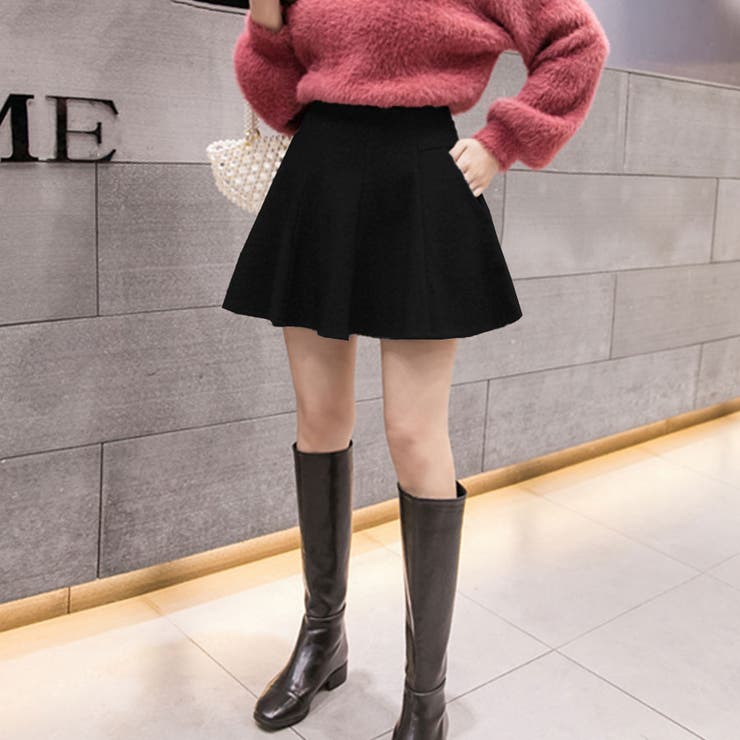 ふわりと広がるシルエットが魅力 ミニフレアスカート インナー