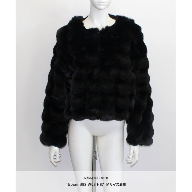 羽織るだけでリッチな気分に ファーショートコート ファー | Riff | 詳細画像14 