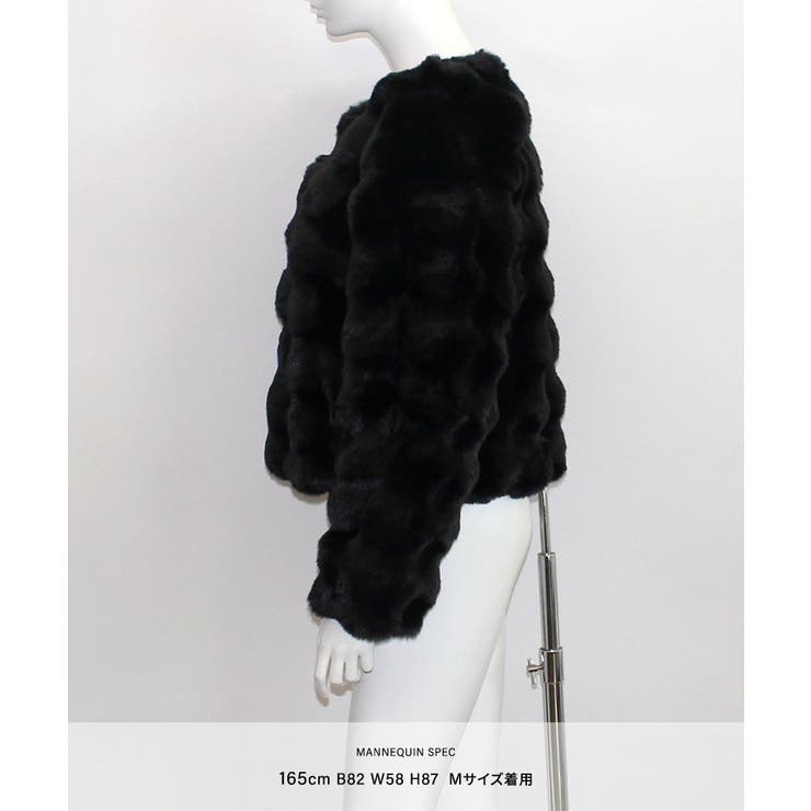 羽織るだけでリッチな気分に ファーショートコート ファー | Riff | 詳細画像15 