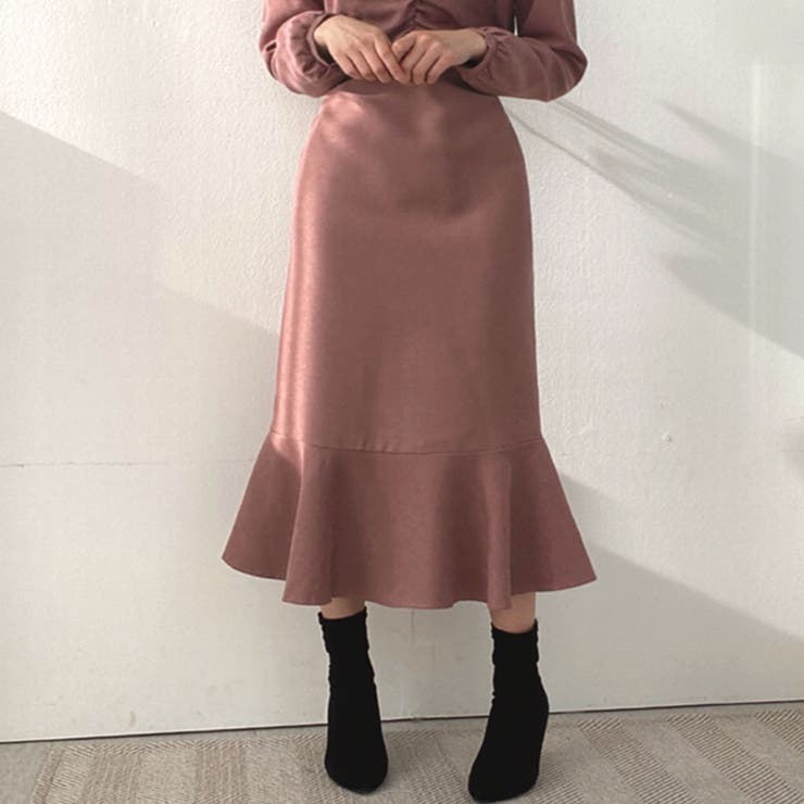 マーメイドワンピース 裾フリル ロングワンピース | Riff | 詳細画像12 