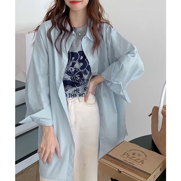 ビッグシルエットで抜け感をメイク カラーシャツ オーバーサイズ | Riff | 詳細画像14 