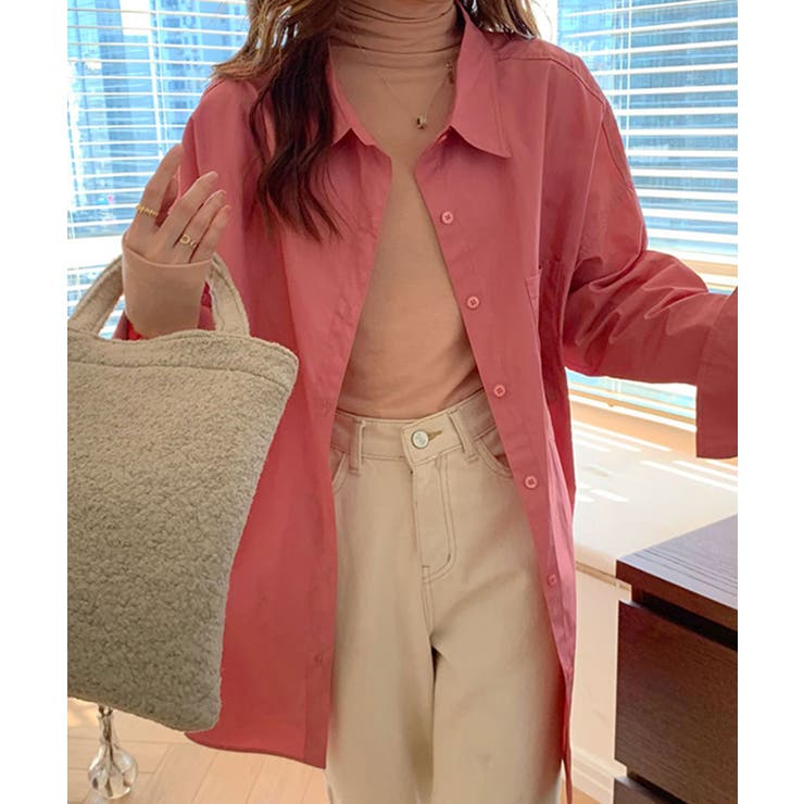 ビッグシルエットで抜け感をメイク カラーシャツ オーバーサイズ | Riff | 詳細画像2 