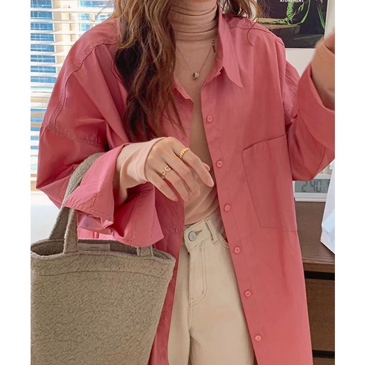 ビッグシルエットで抜け感をメイク カラーシャツ オーバーサイズ | Riff | 詳細画像3 