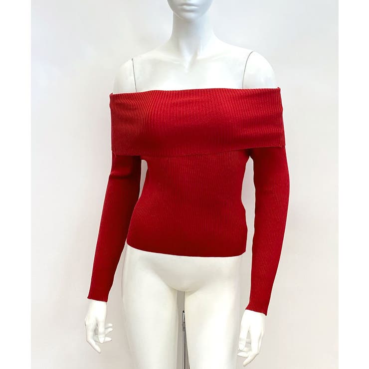 華奢見え オフショルリブニット リブ編み | Riff | 詳細画像23 