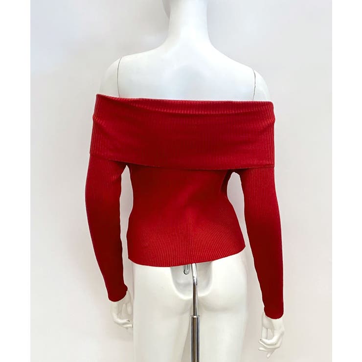 華奢見え オフショルリブニット リブ編み | Riff | 詳細画像25 