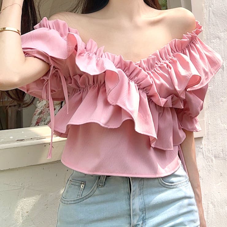 2WAY フリルオフショル トップス[品番：NETW0001527]｜Riff（リフ）のレディースファッション通販｜SHOPLIST（ショップリスト）